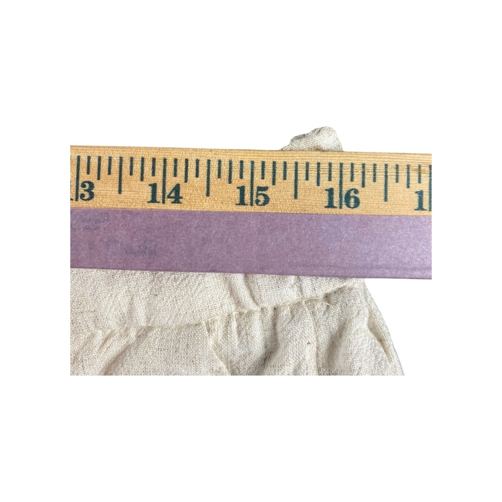 Blenca Young Contemporary Linen Blend Pleated Shorts Beige XL Elastic Waist - Picture 3 of 5